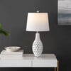 Harlem Ceramic Table Lamp, White - Lighting - 2