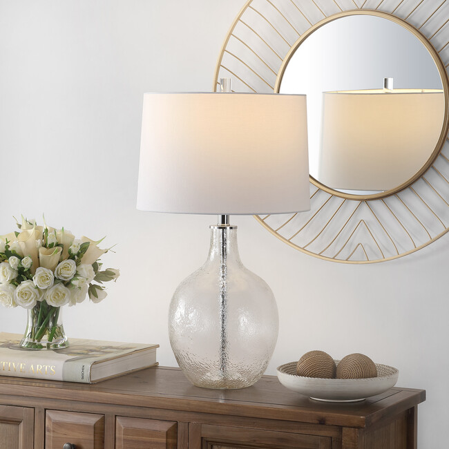 Nadine Glass Table Lamp, Clear - Lighting - 2