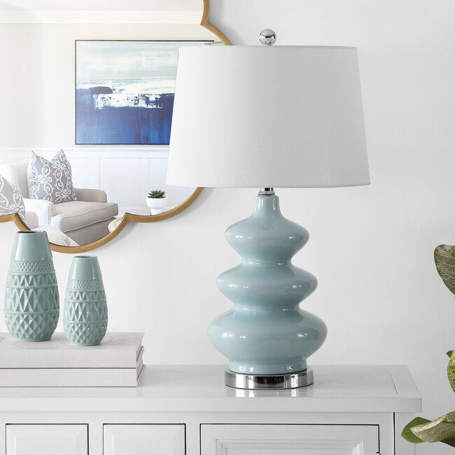Brielle Mosaic Table Lamp, Sea Foam - Lighting - 3