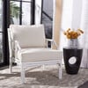 Kazumi Accent Chair with Cushion, White - Accent Seating - 4