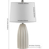 Kayden Ceramic Table Lamp, Cream - Lighting - 5