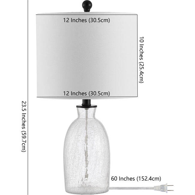 Nakula Glass Table Lamp, Clear - Lighting - 5