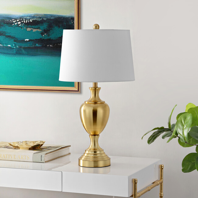 Poppy Iron Table Lamp, Brass - Lighting - 3