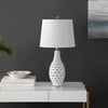 Harlem Ceramic Table Lamp, White - Lighting - 3