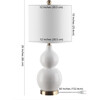 Emery Mosaic Table Lamp, Ivory - Lighting - 5