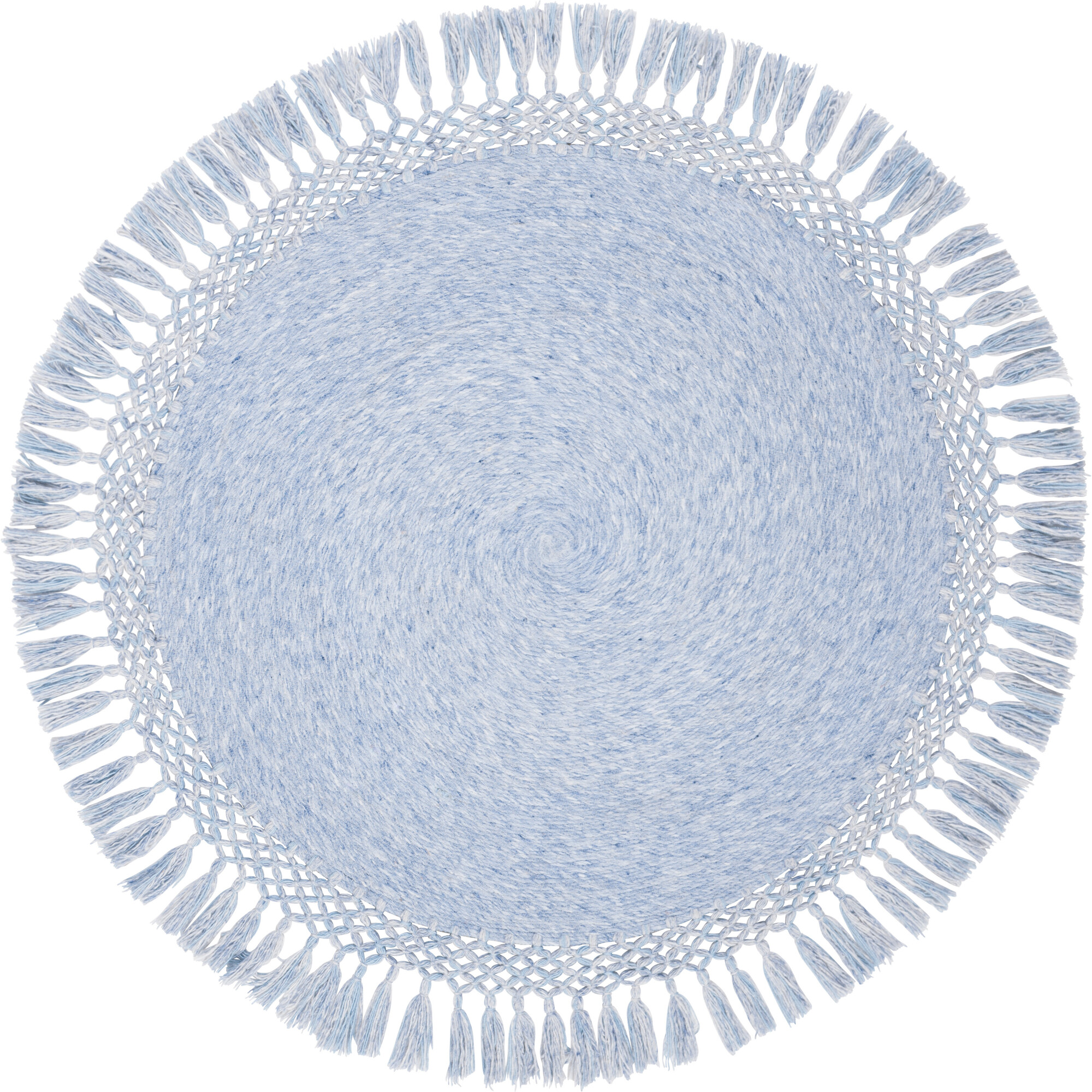 Sahara Taylor Round Rug, Blue Denim - Rugs - 1