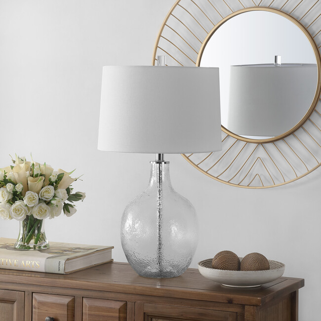 Nadine Glass Table Lamp, Clear - Lighting - 3