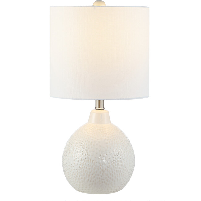 Memphis Ceramic Table Lamp, Ivory - Lighting - 4
