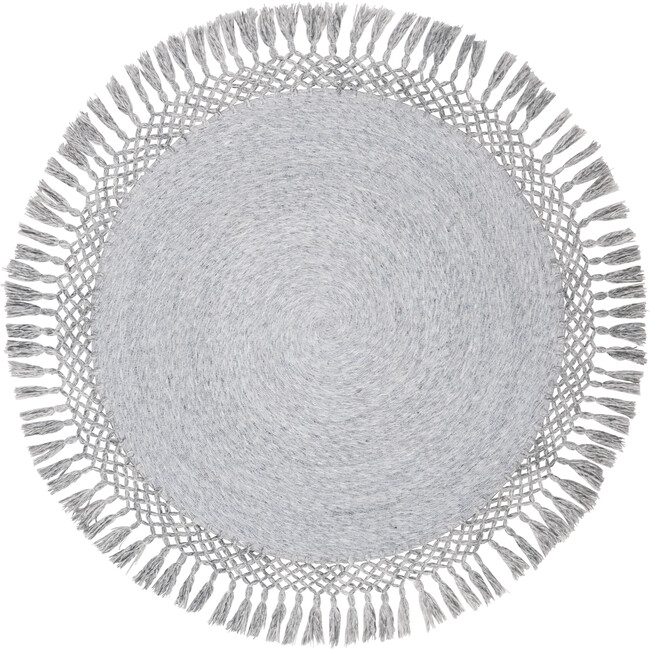 Sahara Taylor Round Rug, Silver