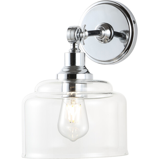 Set of 2 Lansor Wall Sconces, Chrome - Lighting - 3