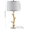 Olenna Resin Table Lamp, Gold - Lighting - 5