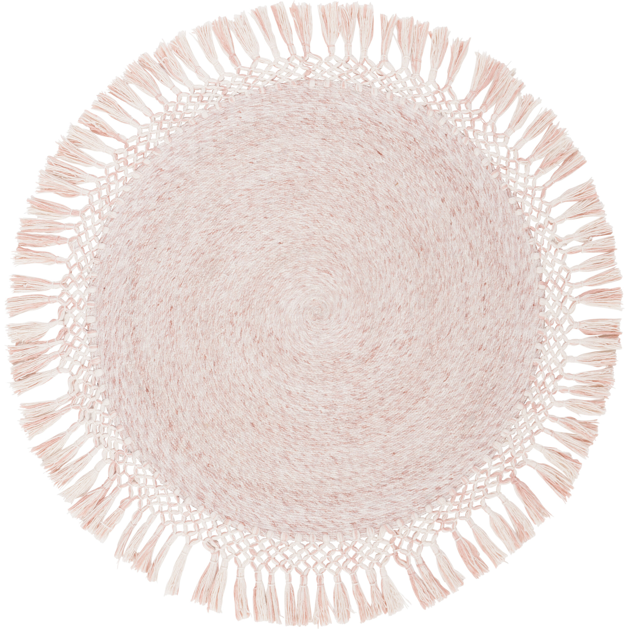 Sahara Taylor Round Rug, Pink - Rugs - 1