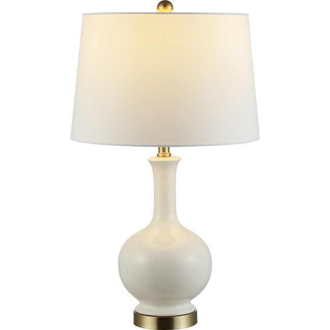 Bowie Ceramic Table Lamp, Ivory - Lighting - 4