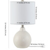 Memphis Ceramic Table Lamp, Ivory - Lighting - 5