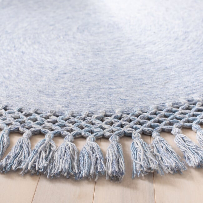 Sahara Taylor Round Rug, Blue Denim - Rugs - 3