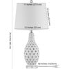 Harlem Ceramic Table Lamp, White - Lighting - 5