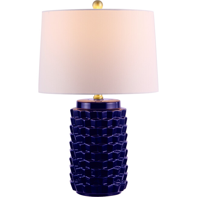 Weldon Ceramic Table Lamp, Navy - Lighting - 4