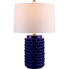 Weldon Ceramic Table Lamp, Navy - Lighting - 4