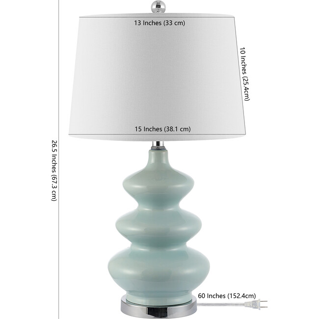 Brielle Mosaic Table Lamp, Sea Foam - Lighting - 5
