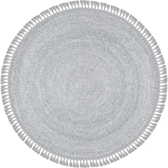 Sahara Taylor Round Rug, Silver - Rugs - 3