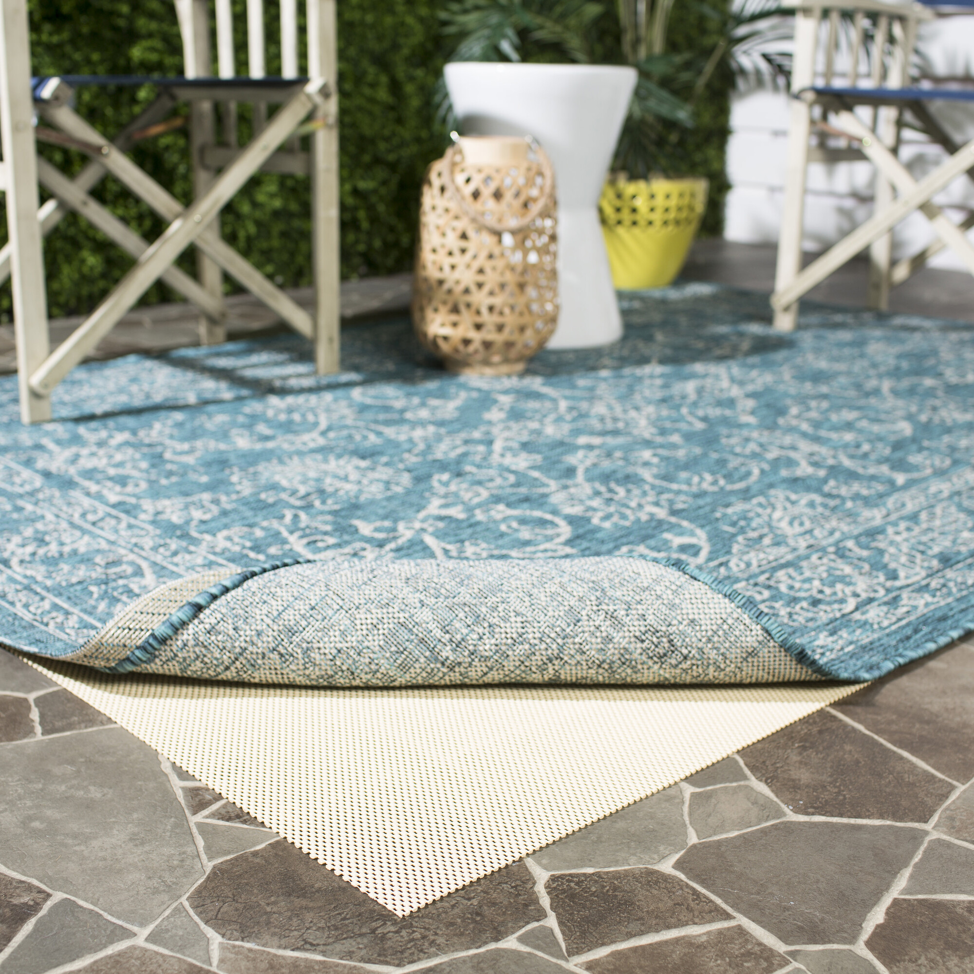 Indoor-Outdoor Rug Pad, Natural - Rugs - 1
