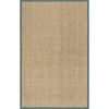 Natural Fiber Ruby Rug, Beige/Light Blue - Rugs - 1 - thumbnail