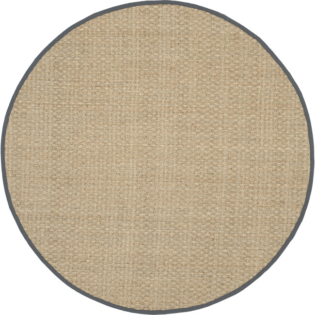 Natural Fiber Ruby Rug, Beige/Dark Grey - Rugs - 2