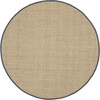 Natural Fiber Ruby Rug, Beige/Dark Grey - Rugs - 2