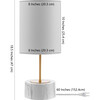 Kamilah Glass Table Lamp, Gold/Marble - Lighting - 5