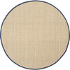 Natural Fiber Ruby Rug, Beige/Blue - Rugs - 2