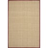 Natural Fiber Ruby Rug, Beige/Red - Rugs - 1 - thumbnail