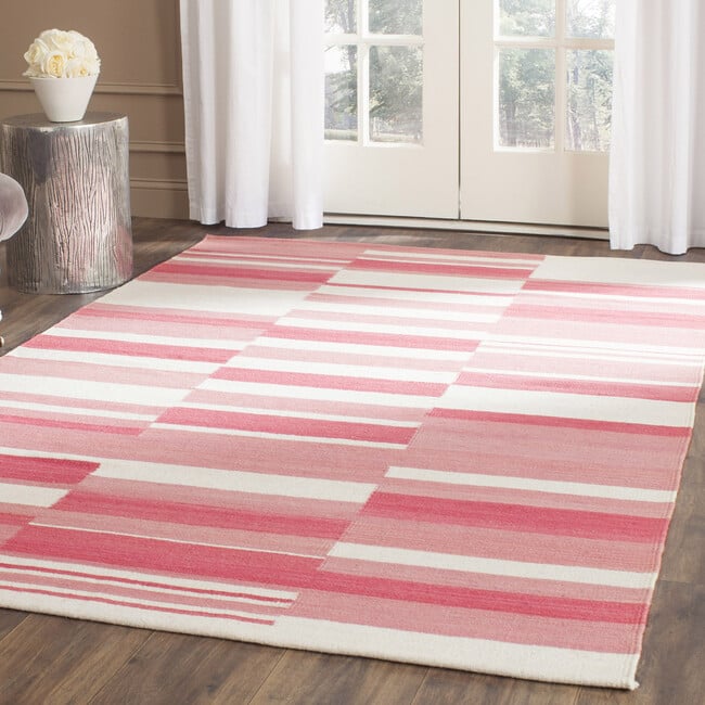 Kilim Lily Rug, Pink - Rugs - 2