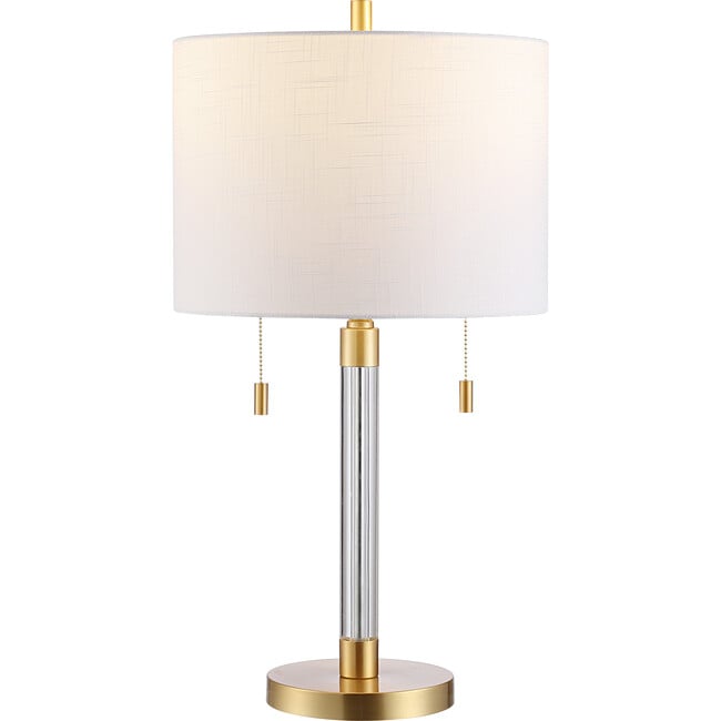 Bixby Table Lamp, Clear/Brass - Lighting - 4