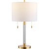 Bixby Table Lamp, Clear/Brass - Lighting - 4