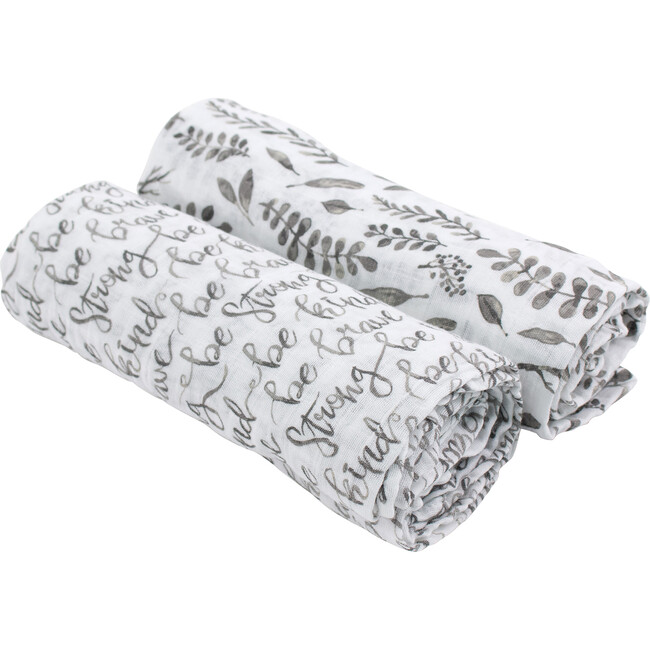 Swaddle Blankets, Just Be + Leaves