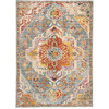 Crystal Piper Rug, Blue/Orange Multi - Rugs - 1 - thumbnail