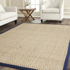Natural Fiber Ruby Rug, Beige/Blue - Rugs - 3