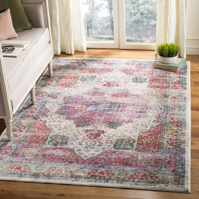 Merlot Isla Rug, Cream Multi - Rugs - 3