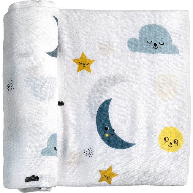 Moon and Stars Bamboo Swaddle