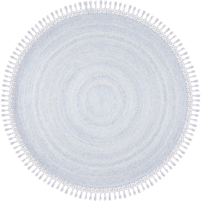 Sahara Taylor Round Rug, Blue - Rugs - 4