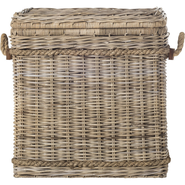 Sidonie Wicker Storage Hamper, Grey