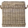 Sidonie Wicker Storage Hamper, Grey - Storage - 1 - thumbnail