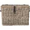 Amancio Wicker Trunk, Grey - Storage - 1 - thumbnail