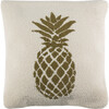 Pure Pineapple Indoor/Outdoor Pillow, Olive - Decorative Pillows - 1 - thumbnail