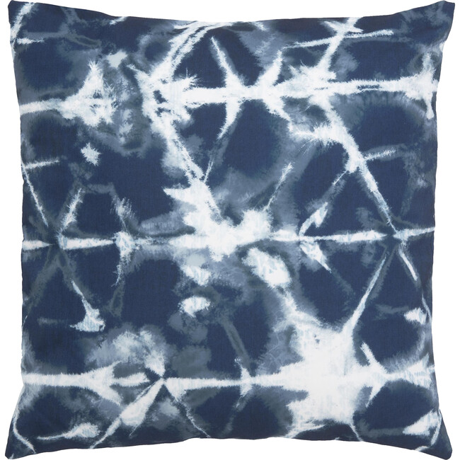 Maven Indoor/Outdoor Pillow, Blue/White