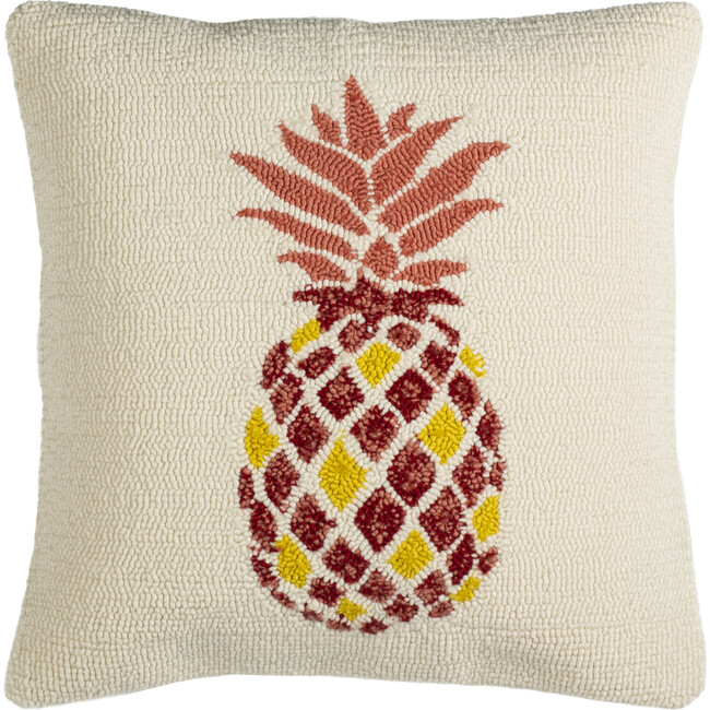 Pure Pineapple Indoor/Outdoor Pillow, Red/Yellow