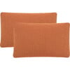 Set of 2 Soleil Solid Indoor/Outdoor Pillow, Orange - Decorative Pillows - 1 - thumbnail