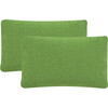 Set of 2 Soleil Solid Indoor/Outdoor Pillow, Sunshine Green - Decorative Pillows - 1 - thumbnail