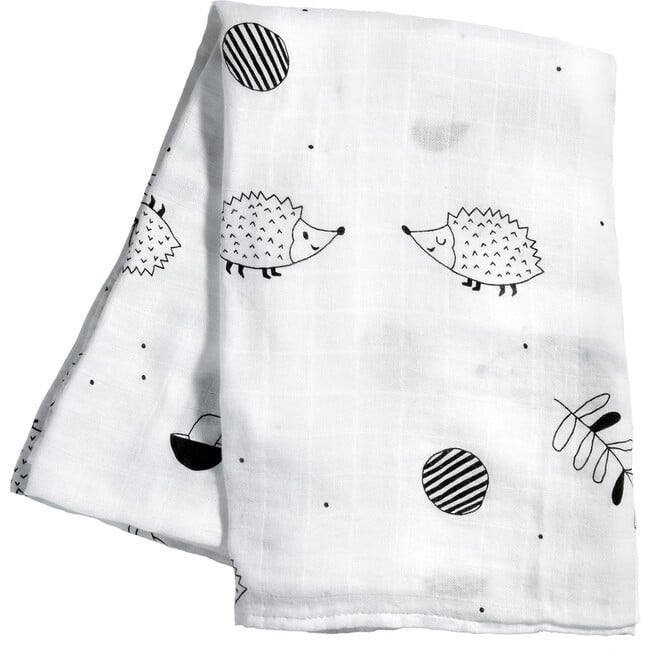 Hedgehog and Mushrooms Bamboo Swaddle - Swaddles - 3