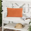 Set of 2 Soleil Solid Indoor/Outdoor Pillow, Orange - Decorative Pillows - 2